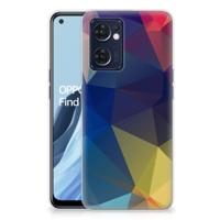 OPPO Reno 7 5G | Find X5 Lite | TPU Hoesje | Polygon Dark