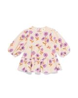HEMA Kinderjurk bloemen ecru (ecru)