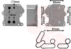 Van Wezel Oliekoeler motorolie 18003625
