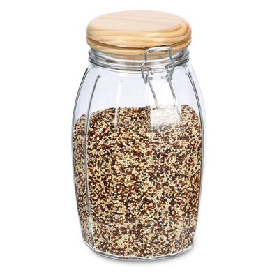 Weckpotten/inmaakpotten - 1.85L - glas - met beugelsluiting - D13 x H23 cm Weckpotten/inmaakpotten - 1.85L - glas - met beugelsluiting - D13 x H23 cm