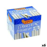 Krijtjes Jovi CLASSCOLOR Wit 80 mm Ø 9 mm 100 Onderdelen (6 Stuks)
