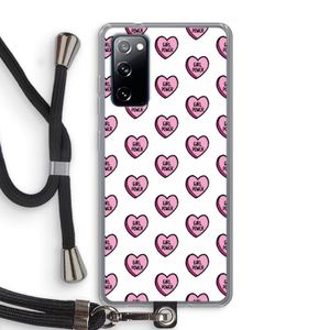 GIRL POWER: Samsung Galaxy S20 FE / S20 FE 5G Transparant Hoesje met koord