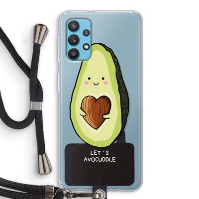 Avocuddle: Samsung Galaxy A32 4G Transparant Hoesje met koord
