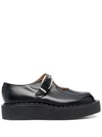 Comme des Garçons Homme Plus chaussures en cuir à boucles - Noir