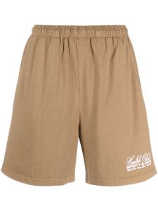 Sporty & Rich short de sport à logo imprimé - Marron