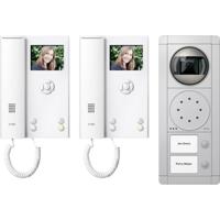 Ritto by Schneider RGE1892220 Complete set voor Video-deurintercom Kabelgebonden Tweegezinswoning Zilver, Wit