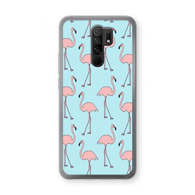 Anything Flamingoes: Xiaomi Redmi 9 Transparant Hoesje