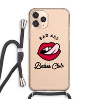 Badass Babes Club: iPhone 11 Pro Max Transparant Hoesje met koord