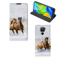 Xiaomi Redmi Note 9 Hoesje maken Paarden - thumbnail