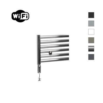 Elektrische Radiator Sanicare HWV Met Wifi 172x60 cm Chroom 822W Met Thermostaat Chroom Linksonder Sanicare