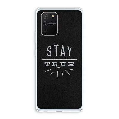 Stay true: Samsung Galaxy S10 Lite Transparant Hoesje