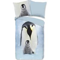 Good Morning Pinguïns Flanel Debedovertrek Multi-Lits-jumeaux (270 x 200/220 cm)