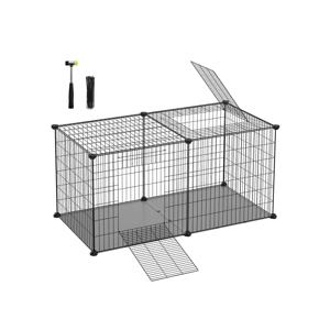 Kleine dierenkooi 102 x 51 x 51 cm met 2 deuren XL