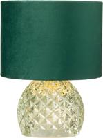 Tafellamp glas led lichtgroen 17,2x17,2x23 cm Jolipa - Hortus