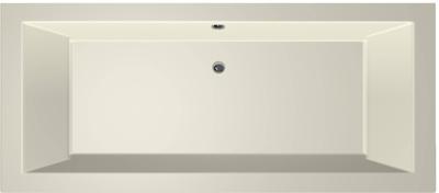 Xenz Society inbouwbad met 2 ligzijdes 170x75cm glans pergamon acryl