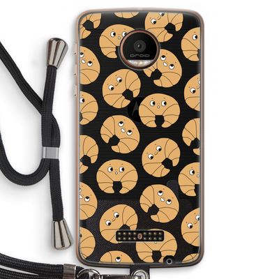Croissant: Motorola Moto Z Force Transparant Hoesje met koord