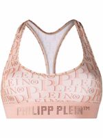 Philipp Plein soutien-gorge clouté à logo imprimé - Tons neutres - thumbnail