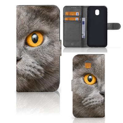 Telefoonhoesje | Met pasjeshouder | Samsung Galaxy J5 2017 Britse Korthaar Telefoonhoesje | Met pasjeshouder | Samsung Galaxy J5 2017 Britse Korthaar