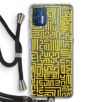 Majorelle Blue Print: Motorola Moto G9 Plus Transparant Hoesje met koord