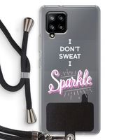 Sparkle quote: Samsung Galaxy A42 5G Transparant Hoesje met koord