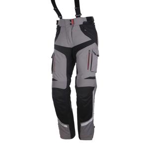 MODEKA Panamericana Pants Lady, Textiel motorbroek dames, Grijs-Zwart Lang