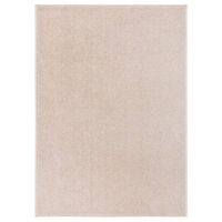 Vloerkleed kortpolig 140x200 cm donkerbeige