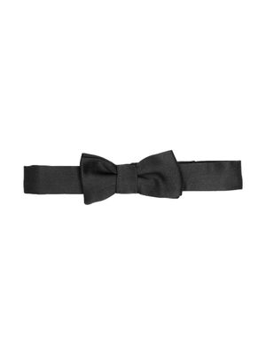 Emporio Armani Kids nœud papillon à design satiné - Noir