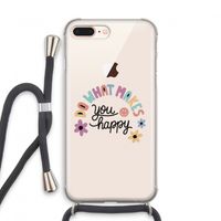 Happy days: iPhone 7 PLUS Transparant Hoesje met koord