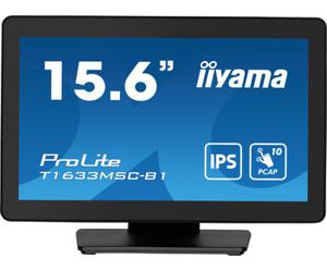 Iiyama ProLite T1633MSC-B1 Touchscreen monitor Energielabel: C (A - G) 39.6 cm (15.6 inch) 1920 x 1080 Pixel 16:9 5 ms HDMI, DisplayPort, USB 2.0 IPS LCD