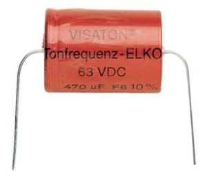 Visaton Bipolar Elco 22 UF Luidsprekercondensator 22 µF