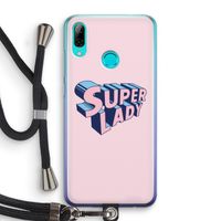 Superlady: Huawei P Smart (2019) Transparant Hoesje met koord