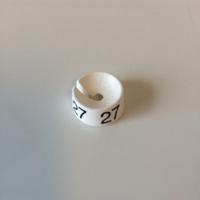 MB wit/zwart 27 voor op kledinghanger
