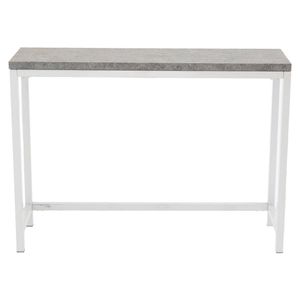 Rise sidetable 30x110 cm beton decor, wit.