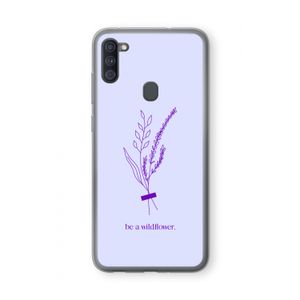 Be a wildflower: Samsung Galaxy A11 Transparant Hoesje