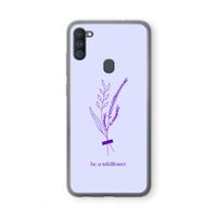Be a wildflower: Samsung Galaxy A11 Transparant Hoesje