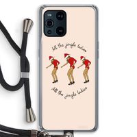 Jingle Ladies: Oppo Find X3 Pro Transparant Hoesje met koord