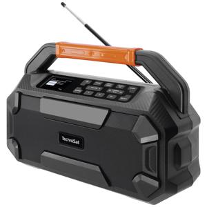 TechniSat DIGITRADIO 231 OD Bouwradio DAB, DAB+, VHF (FM) AUX, Bluetooth Wekfunctie, Oplaadbaar Zwart