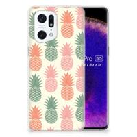 OPPO Find X5 Pro | Siliconen Case | Ananas