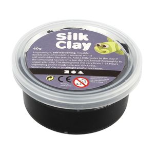 Creativ Company Silk Clay Boetseerklei 40 g Zwart 1 stuk(s)