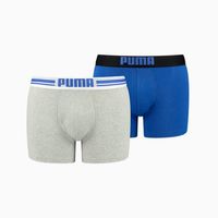 Puma Boxershorts Placed Logo 2-pack Benjamin Blue Combo-XL - thumbnail