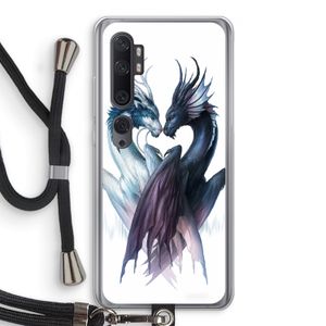 Yin Yang Dragons: Xiaomi Mi Note 10 Pro Transparant Hoesje met koord
