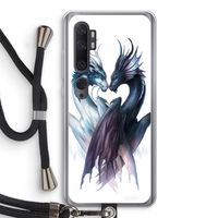 Yin Yang Dragons: Xiaomi Mi Note 10 Pro Transparant Hoesje met koord
