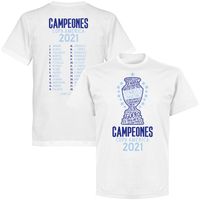 Argentinië Copa America 2021 Winners Selectie T-Shirt