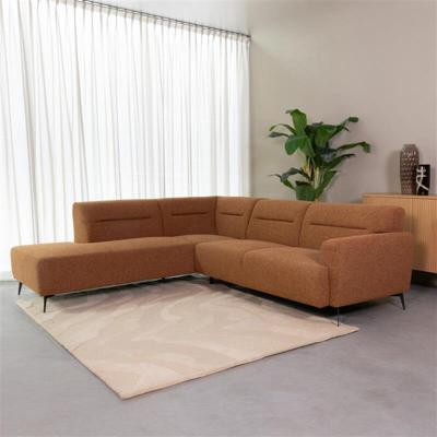 LABEL51 Hoekbank 'Bolzano' Links, Bouclé, kleur Coral