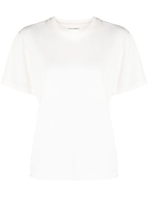extreme cashmere t-shirt en coton mélangé à manches courtes - Blanc