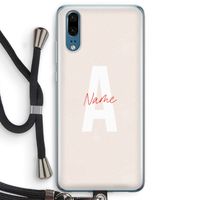 Strawberry Milkshake: Huawei P20 Transparant Hoesje met koord