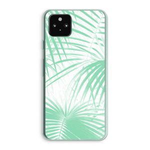 Palmbladeren: Google Pixel 5a 5G Transparant Hoesje