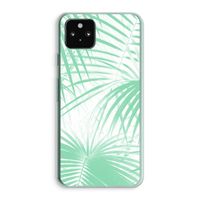 Palmbladeren: Google Pixel 5a 5G Transparant Hoesje