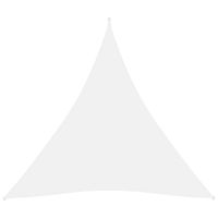 vidaXL Zonnescherm driehoekig 4x4x4 m oxford stof wit - thumbnail