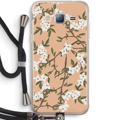 Blossoming spring: Samsung Galaxy J3 (2016) Transparant Hoesje met koord